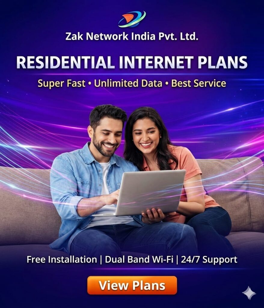 Zak Network Residencial Internet Plans Navi Mumbai